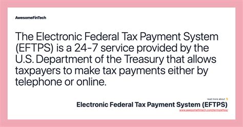 efprs|eftps federal tax payment.